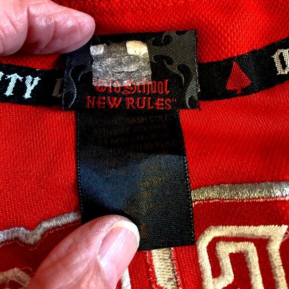 Vintage 1990s OCC Orange County Choppers Limited Edition Red & Black Jersey - Picture 9 of 9